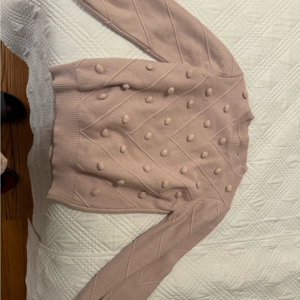 Simple Women's Pink Cardigan Sweater